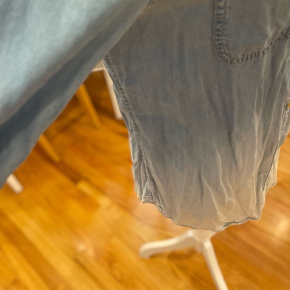 💜 5 for $25 or 3 for $18 Cato blue umbre button down long sleeve shirt - Picture 7 of 8